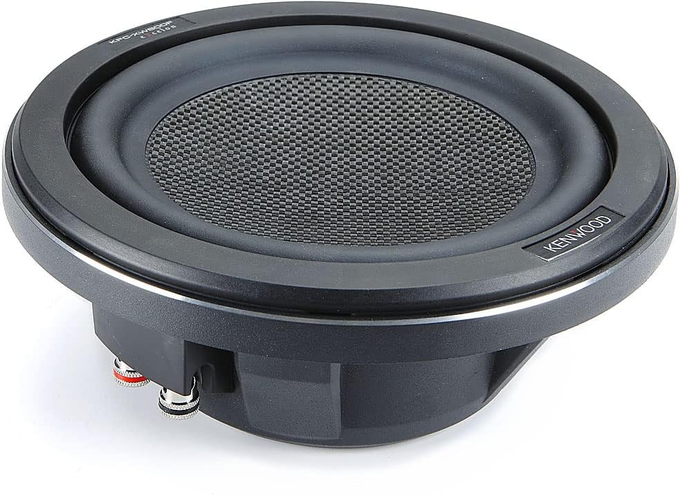 Kenwood EXcelon KFC-XW800F 600W Piek (150W RMS) 8" EXcelon Reeks Platmonteer Enkel 4 Ohm Slank Subwoofer