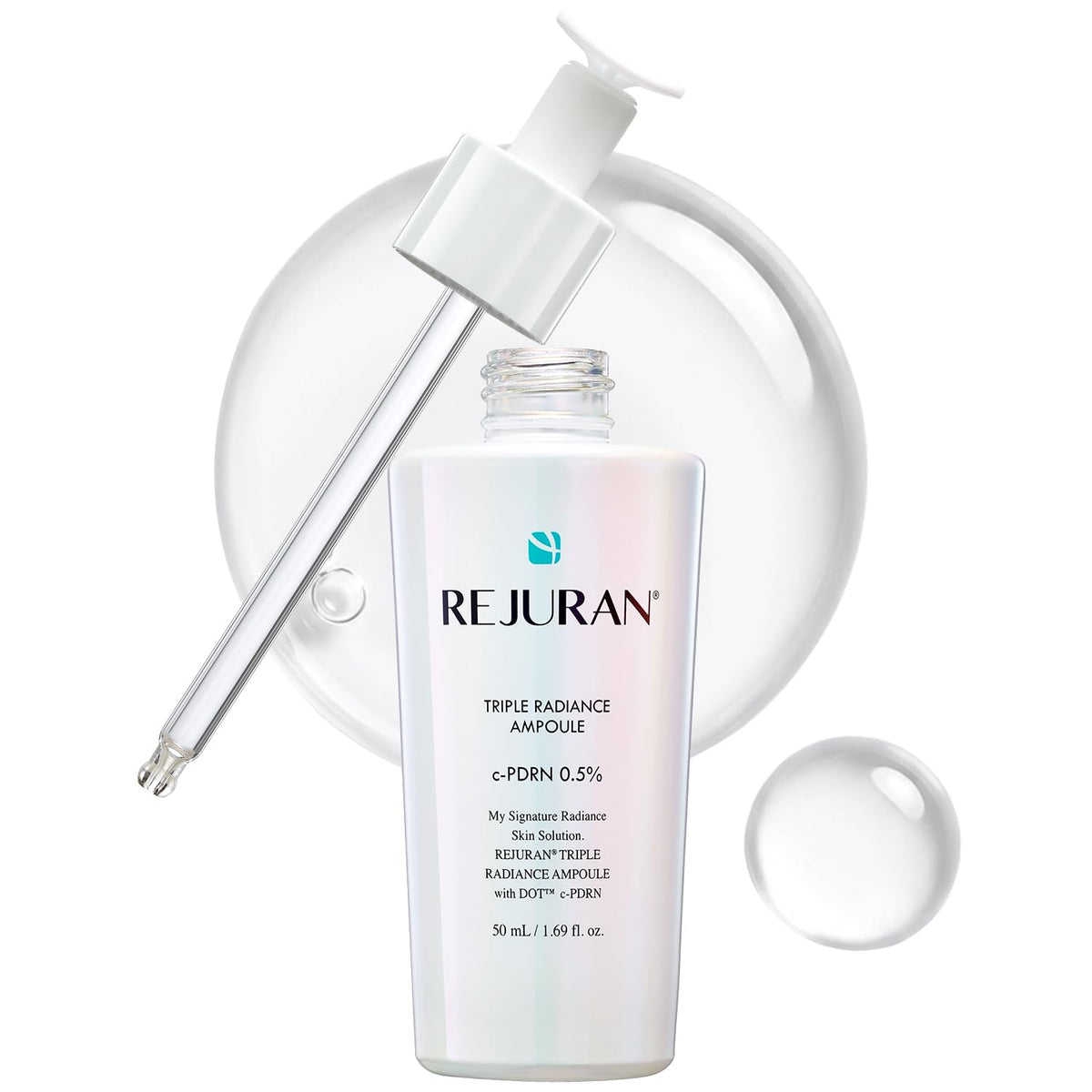 REJURAN Triple Radiance Ampoule c-PDRN® Brightening Face Serum, 1.69 fl oz