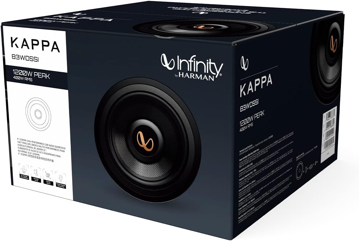Infinity Kappa Series 8 inches (200mm) high-Performance car Audio subwoofer - 1PC