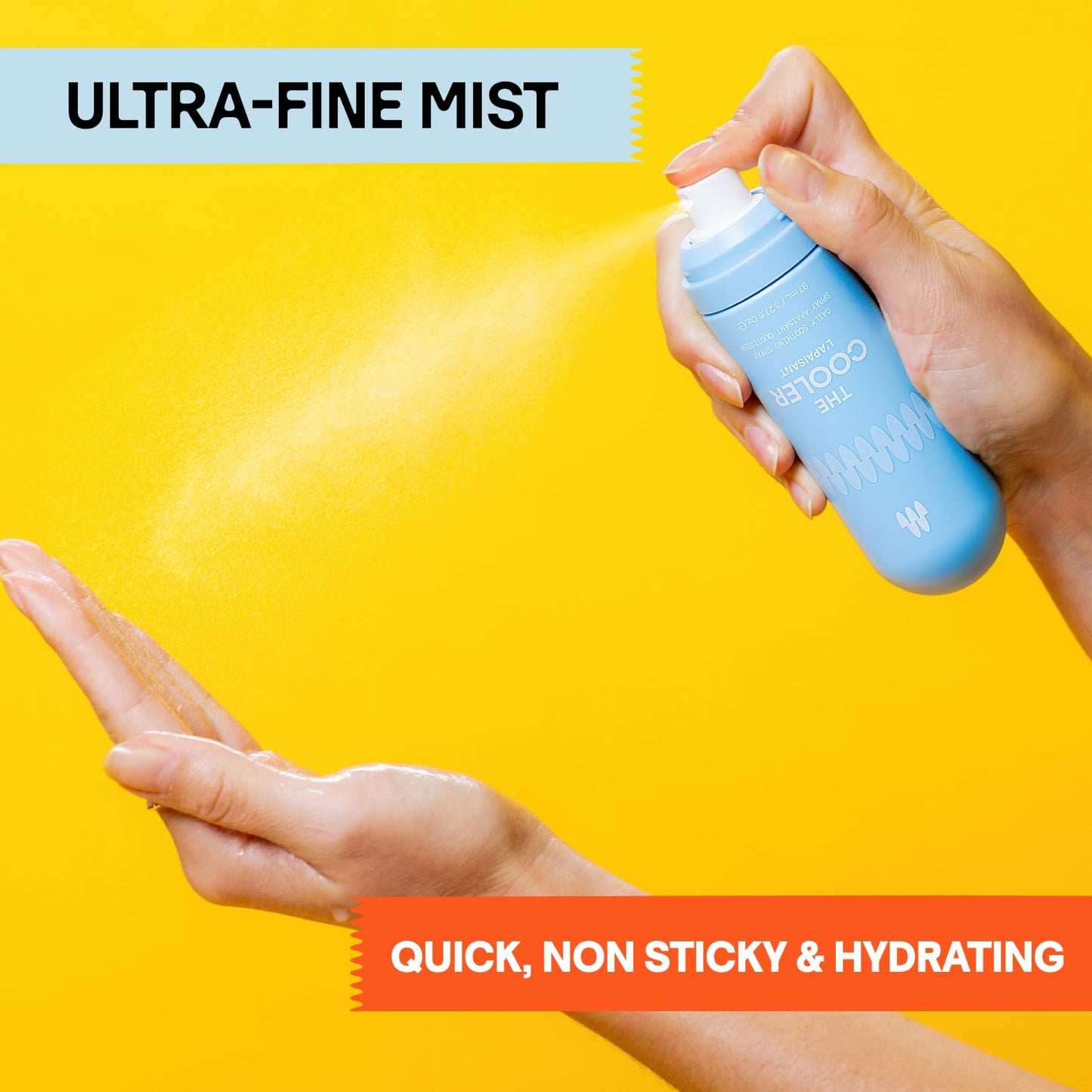 Meridian The Cooler Daily Soothing Spray, Intimate After Shave for Pubic & Bikini Area, Armpits, Healing Mist for Women & Men, Treats Redness, Razor Burn & Itchiness, Instant Cooling Effect