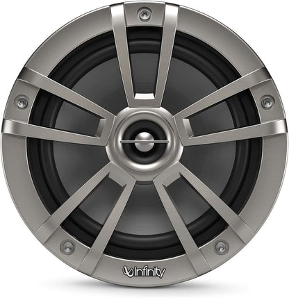 Infinity INF622MLT 622MLT Marine Boat 6.5 inches RGB LED Coaxial Speakers - Titanium