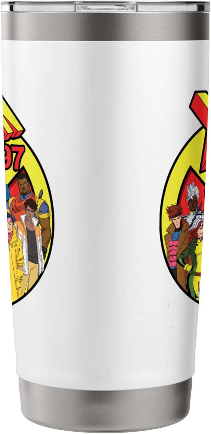 Marvel Studios X-Men '97 Animated Series Team and Title Logo Stainless Steel Insulated Tumbler