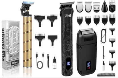 Beard Trimmer for Men, Foil Shaver Electric Razor, Shavers for Body Face Nose Ear, Cordless Hair Trimmer, Professional Hair Clippers, Mustache Grooming Kit Birthday Gifts for Men