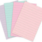 Post-it Super Sticky Notes, Lined, 4 in. x 6 in., 4 Pads, 45 Sheets per Pad, Wanderlust Pastels - (Pack of 2)