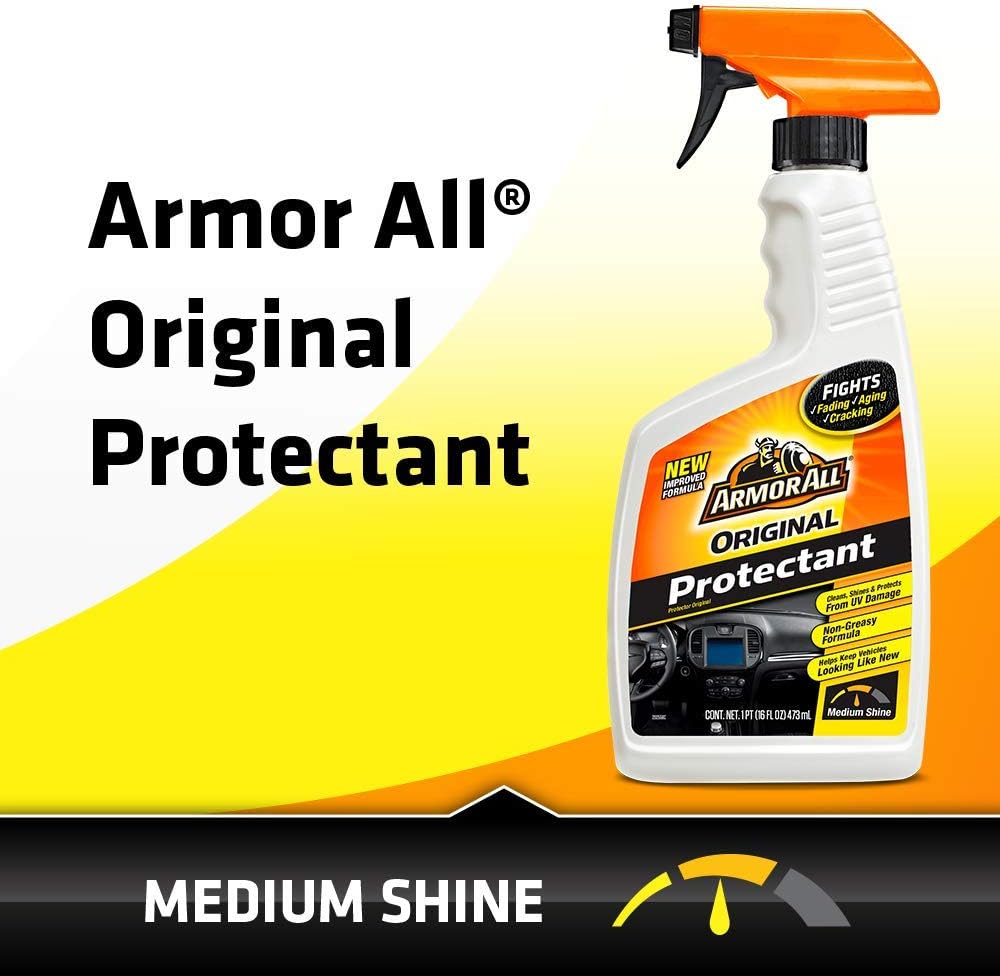 Armor All Original Protectant Spray, Karbinneskoonmaker met UV-beskerming om Kraking en Verbleiking te beveg – (8 Oz)