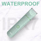 OLOV Electric Body Hair Trimmer - Groin Trimmer for Men - Bikini Trimmer Women - Wet/Dry Shaver Groomer, Replaceable Ceramic Blade Heads, USB Recharge Dock, Waterproof Hygiene Razor, Green