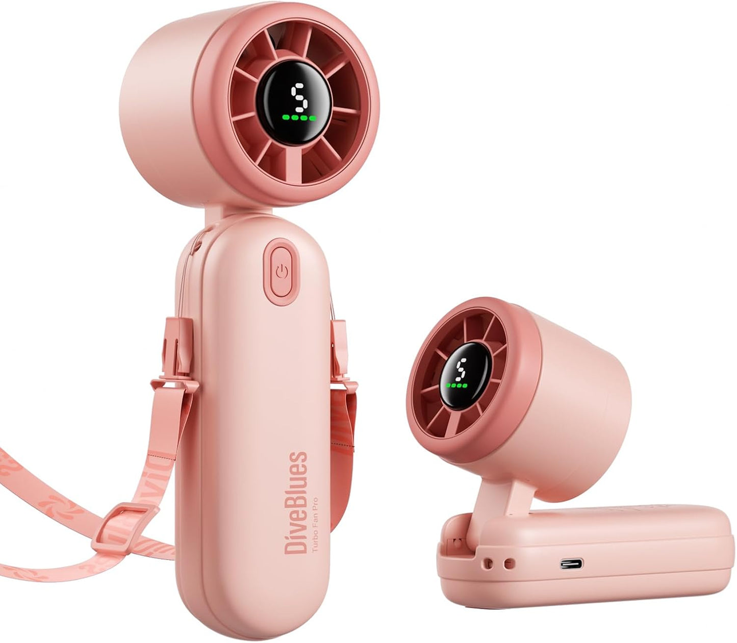 Mini Handheld Turbowaaier 4000mAh 3-in-1 Draagbaar - Pienk