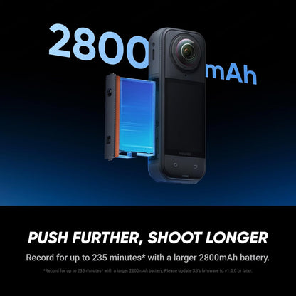 Insta360 X5 BMW Motorrad Edition - Waterproof 8K 360 Action Camera, Leading Low Light, Invisible Selfie Stick Effect, Rugged and Replaceable Lens, 3-Hour Battery, Built-in Wind Guard, Stabilization