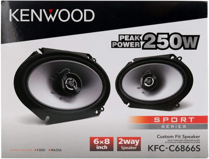 Kenwood KFC-C6866S 6x8 2-rigting 250 Watt Motorstereo-luidsprekers - Paar