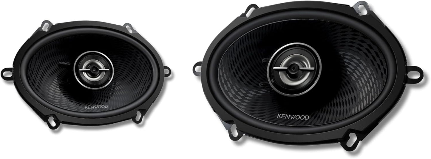 Kenwood KFC-C5798RS 5"x7" 2-rigting-motorluidsprekers – 320W-piekkrag, gebalanseerde koepeltweeter, akoestiese klankharmoniseerder, maklike installasie