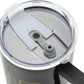 Insulated Stainless Steel Tumbler w/ Reusable Straw & Leak-Proof Lid Easy Carry Handle 40oz (Black)