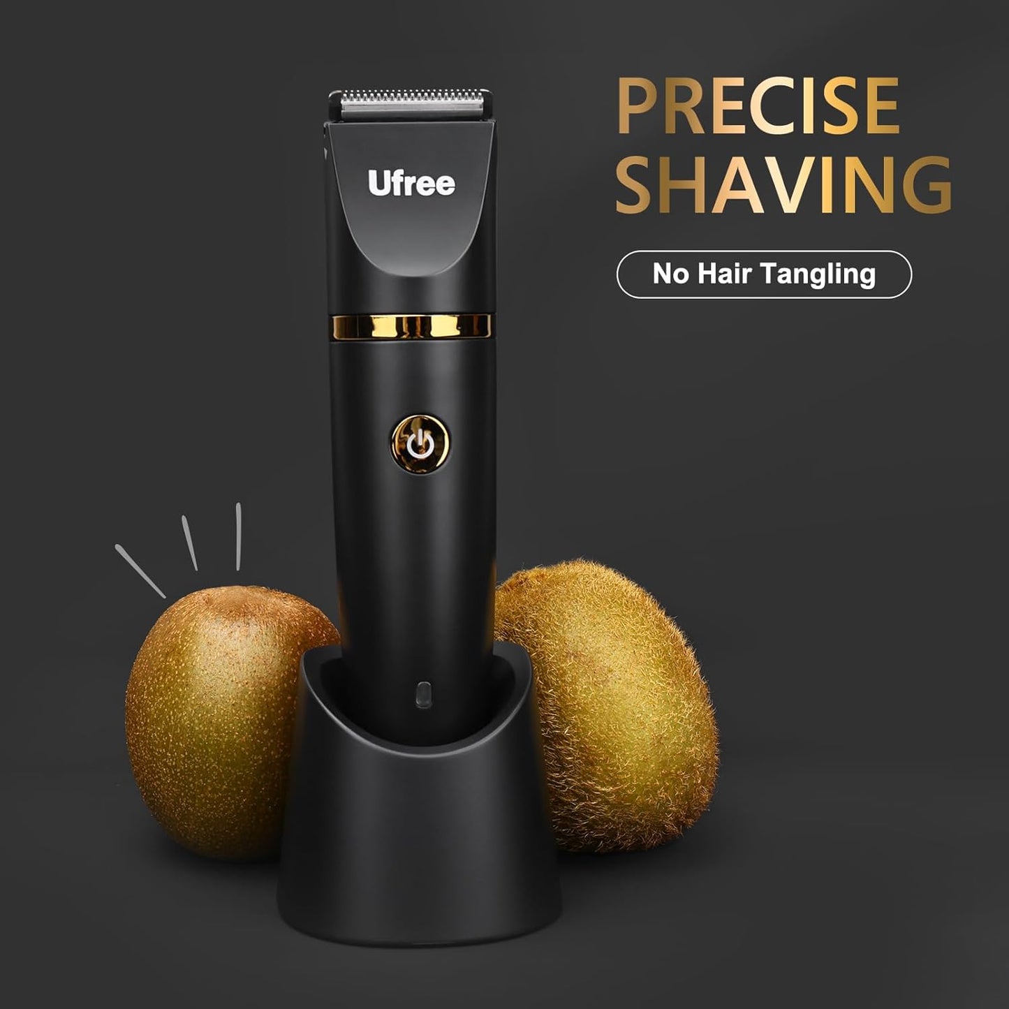 Body Hair Trimmer for Men, Manscape Ball Pubic Hair Trimmer, 3 in 1 Body Grooming Kit for Groin, Waterproof Body Electric Shaver Razor, Grooming for Face and Body, Gifts for Men, Black