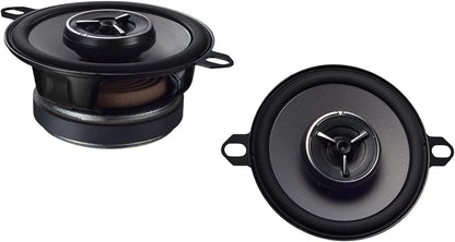 Kenwood eXcelon KFC-X3C 3.5-duim Mid-reeks motorluidspreker met sy-gebalanseerde koepelhoëtweeters vir Chrysler/Toyota/Ander, 120 Watt Maksimum Krag (Paar)