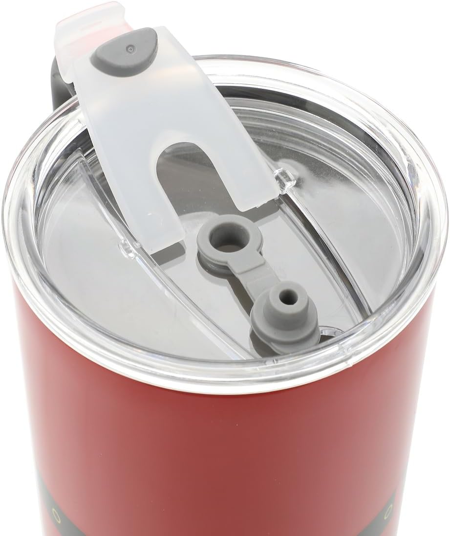 Insulated Stainless Steel Tumbler w/ Reusable Straw & Leak-Proof Lid Easy Carry Handle 40oz (Santa Suit)