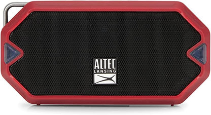 Altec Lansing - HydraMini Draadlose Bluetooth-luidspreker, IP67 Waterdigte USB C Herlaaibare Battery met 6 Uur Speeltyd, Kompak, Skokbestand, Sneeubestand, Allesbestand (Ware Rooi)