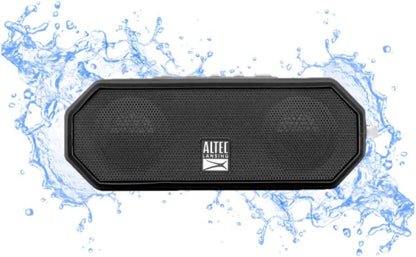 Altec Lansing LifeJacket H2O 4 - Waterdigte Bluetooth Luidspreker, Duursame & Draagbare Luidspreker met Stemassistent, 10 Uur Batterylewe & 100 Voet Bereik, Swart