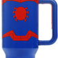 Insulated Stainless Steel Tumbler w/ Reusable Straw & Leak-Proof Lid Easy Carry Handle 40oz (Blue)