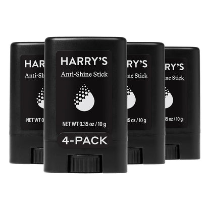 Anti-Shine Stick Facial Skin Care for Men for Oily Skin Controls and Absorbs Oil for Matte Finish - (4 Pack)