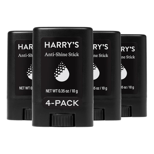 Anti-Shine Stick Facial Skin Care for Men for Oily Skin Controls and Absorbs Oil for Matte Finish - (4 Pack)