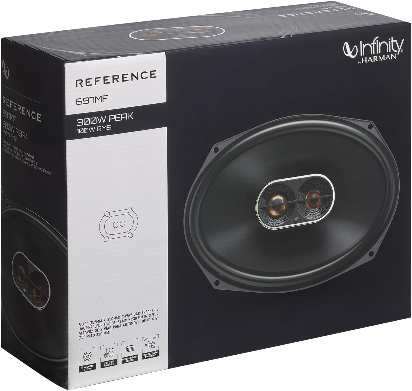 Infinity REF Series 6x9 Inches 3 Way Car Speakers - Pair