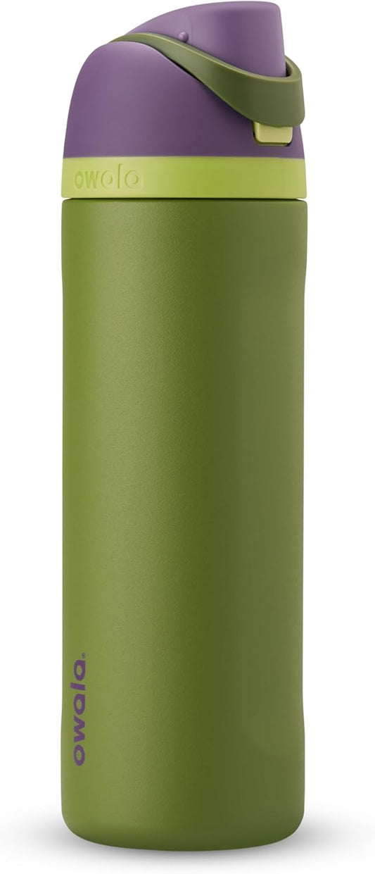 FreeSip Insulated Stainless Steel Water Bottle w/ Straw BPA-Free 24 oz - Marvel Hulk