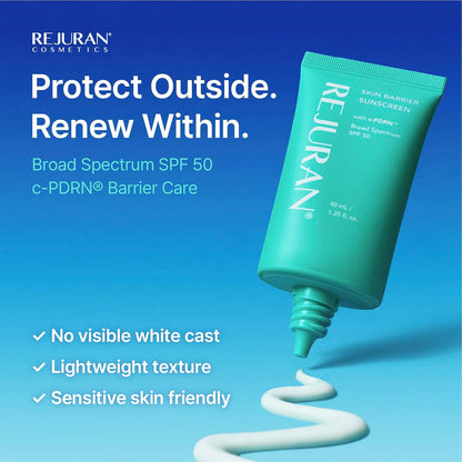 REJURAN Skin Barrier Sunscreen SPF 50, c-PDRN® Daily Sunscreen, 1.35 fl oz
