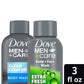 Dove Men+Care Body & Face Wash Variety  Extra Fresh + Clean Comfort, Travel Essentials, 3 Oz (Pack of 2)