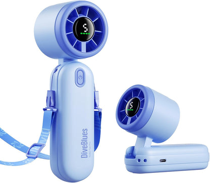 Mini Handheld Turbowaaier 4000mAh 3-in-1 Draagbaar - Blou
