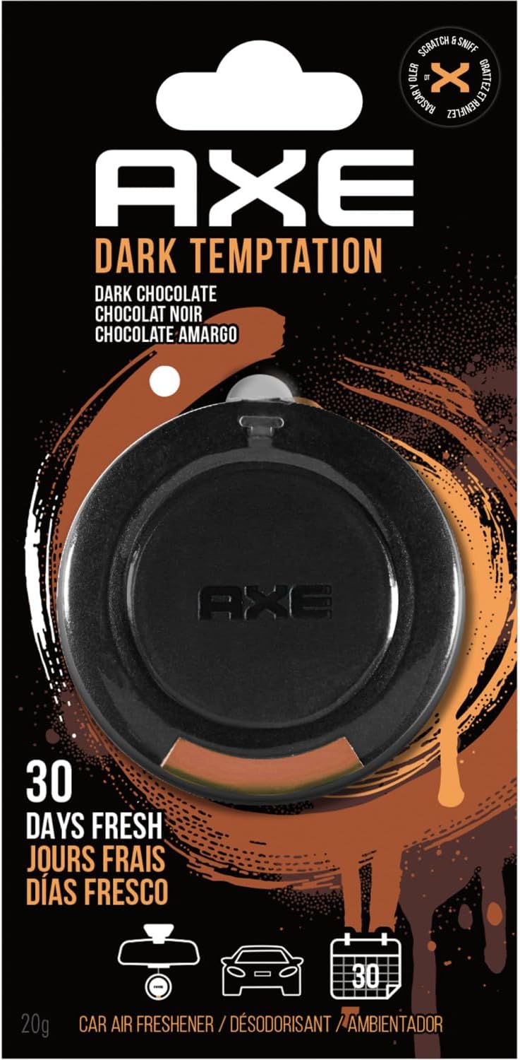 AXE 3D Hanging Gel Car Air Freshener (Dark Temptation Scent ) Pack of 3