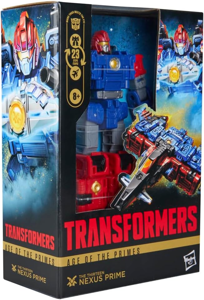 Transformers Age of the Primes The Thirteen Nexus Prime, Voyager Class 6-Inch Converting Action Figure, Robot Toys for Ages 8+