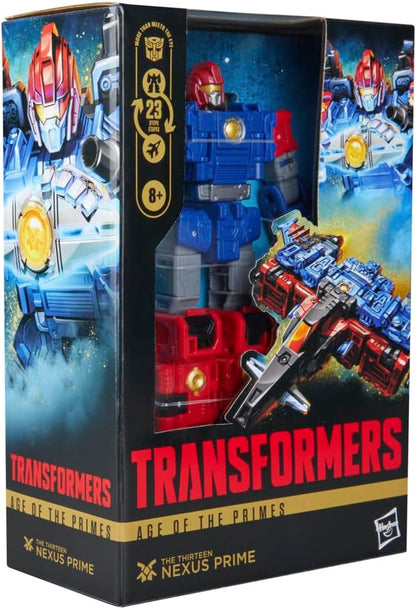 Transformers Age of the Primes The Thirteen Nexus Prime, Voyager Class 6-Inch Converting Action Figure, Robot Toys for Ages 8+