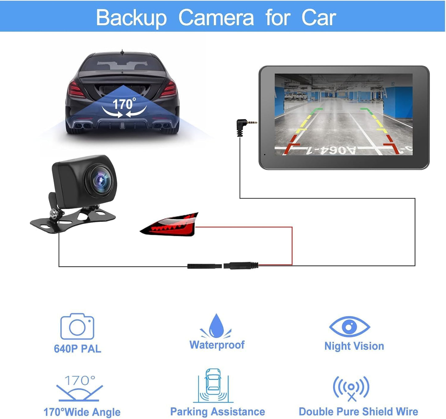 Double Din HD 7" Multimedia Player  Wireless Touchscreen Car Stereo Car Play & Android Auto, GPS, Voice Control, Mirror Link, Bluetooth Hands-Free