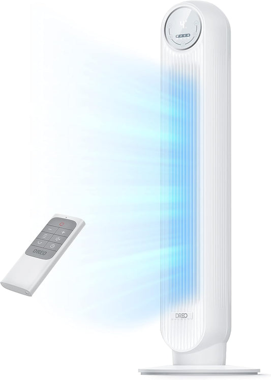 Toringwaaier 25vt/s Stil Vloerwaaier, 90° Ossillerend m/ 4 Spoed, 4 Modes, 8H Tydhouer – Wit