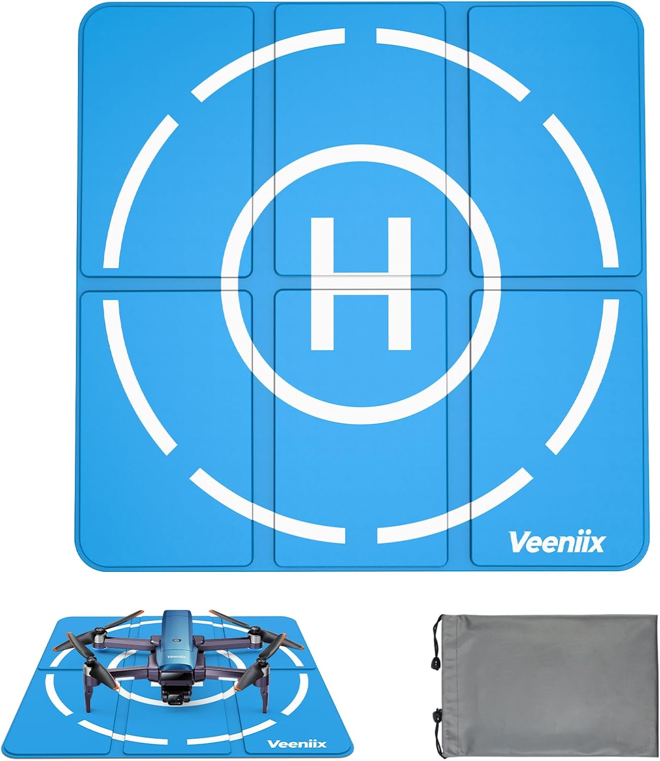 Drone Foldable Landing Pad Lightweight,Portable,Waterproof and Double Sided Quadcopter Helipad,Drone Accessories for V11Air/V11PRO,compatible for DJI mini 4K/mini 4 pro/avata 2/mini 3pro