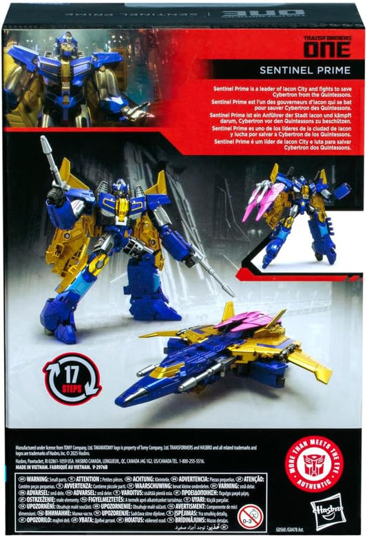 Transformers Toys Studio Series Voyager Class One Sentinel Prime 6.5-inch Converting Action Figure, Robot Toys (8+)