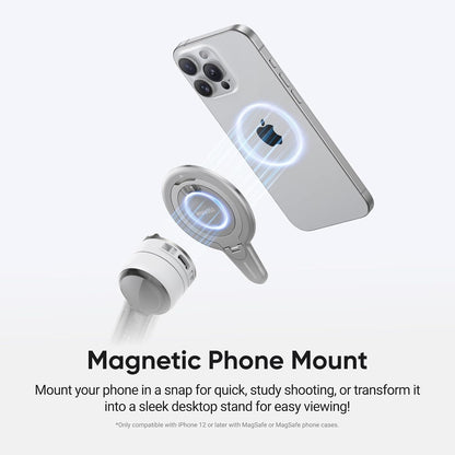 Insta360 Flow 2 Pro Ultimate AI Bundle – Foldable AI Phone Gimbal Stabilizer for iPhone/Android, Apple DockKit, MagSafe Mount, Multi-Person/Any App/360° Pan Tracking, Built-in Tripod/Selfie Stick