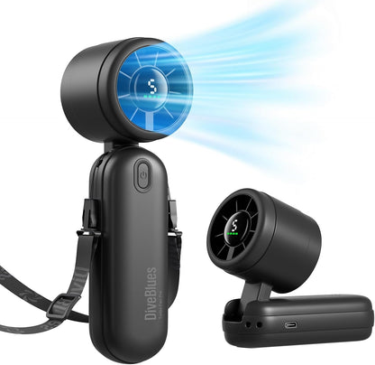 Mini Handgehoue Turbowaaier 4000mAh 3-in-1 Draagbaar - Swart
