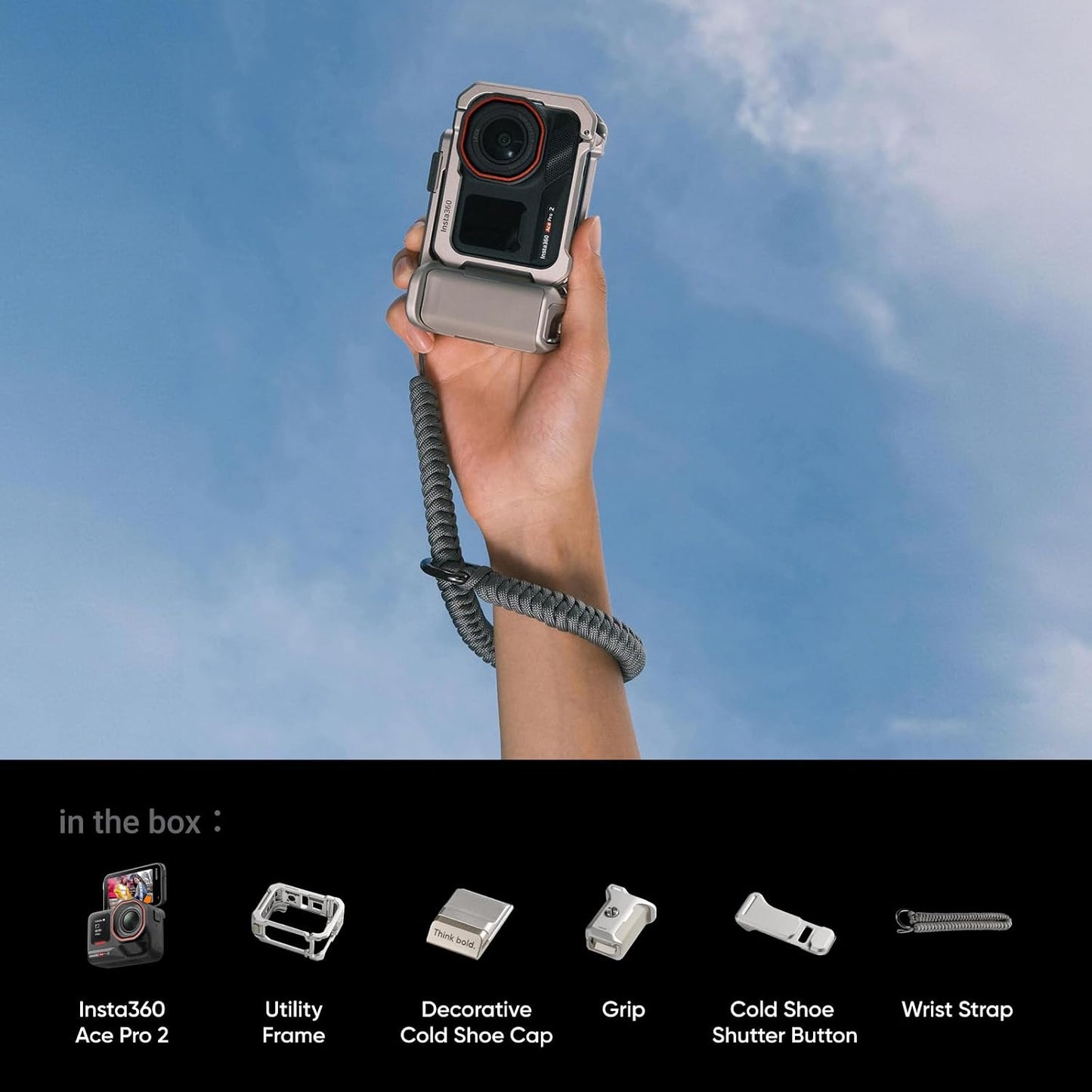 Insta360 Ace Pro 2 Xplorer Bundle Dual Battery- 8K Waterproof Action Camera Co-Engineered with Leica, 1/1.3" Sensor, Dual AI Chip, Leading Low Light, Superior Audio, Flip Screen & AI Editing for Vlogs