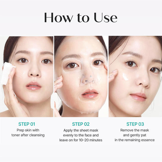 Moisture Treatment Mask, Intensive Hydration & Soothing w/ 5%, Hyaluronic Acid & c-PDRN® for Skin Barrier Care, Korean Skincare (5 CT)