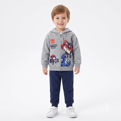 Transformers Optimus Prime Boys Zip Up Hoodie for Big Kids