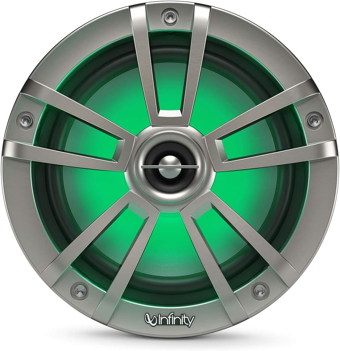 Infinity INF622MLT 622MLT Marine Boat 6.5 inches RGB LED Coaxial Speakers - Titanium