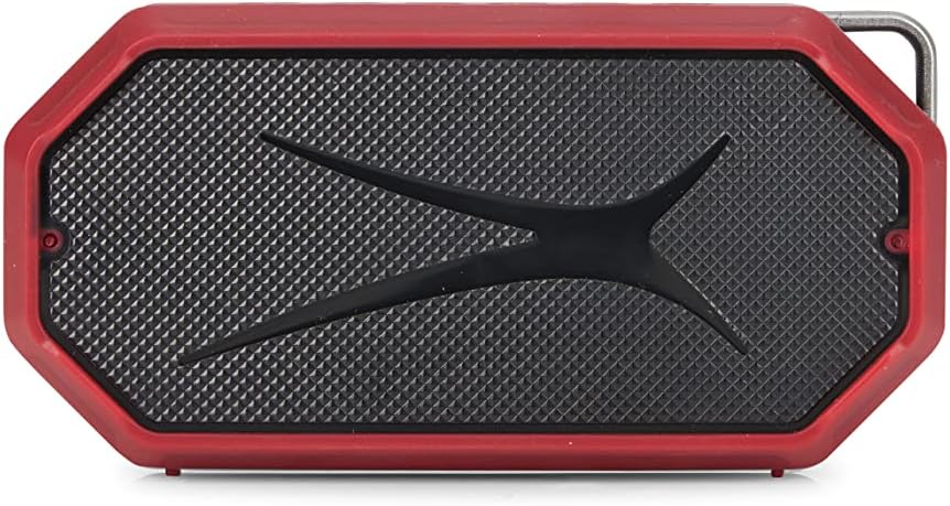 Altec Lansing - HydraMini Draadlose Bluetooth-luidspreker, IP67 Waterdigte USB C Herlaaibare Battery met 6 Uur Speeltyd, Kompak, Skokbestand, Sneeubestand, Allesbestand (Ware Rooi)