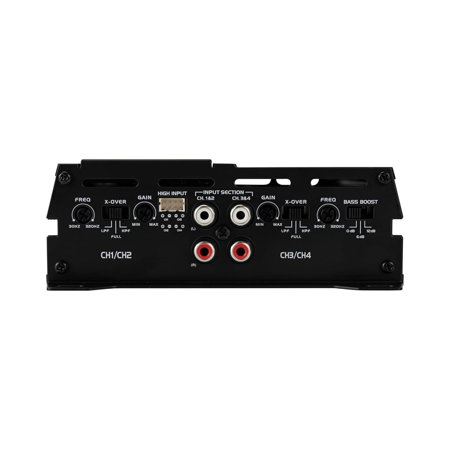 JA-Series JA4CH High Performance Class-D Bridgeable 4-Channel Car Audio Amplifier 1,000 Watts Peak Power Bridgeable Efficient Compact Design