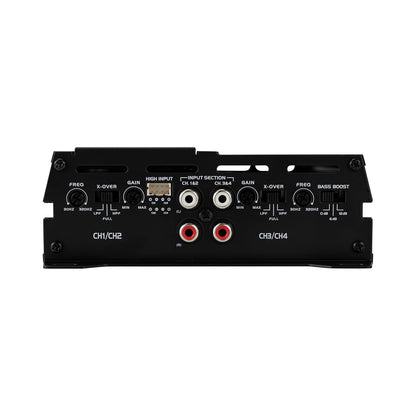JA-Series JA4CH High Performance Class-D Bridgeable 4-Channel Car Audio Amplifier 1,000 Watts Peak Power Bridgeable Efficient Compact Design