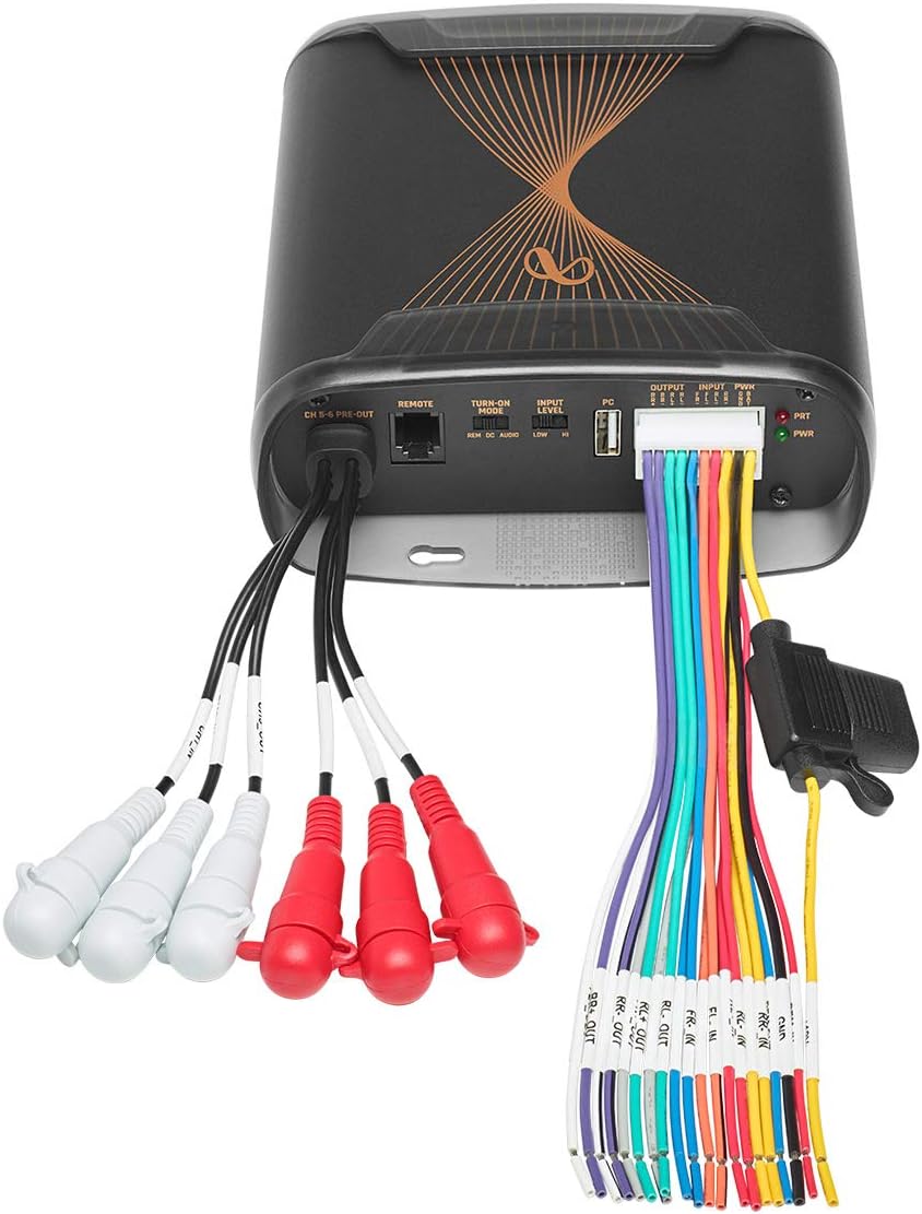Infinity 4-Channel Class A/B Amplifier Design, w/ 2-Channel Pre-Amp Outputs & Digital Signal Processing