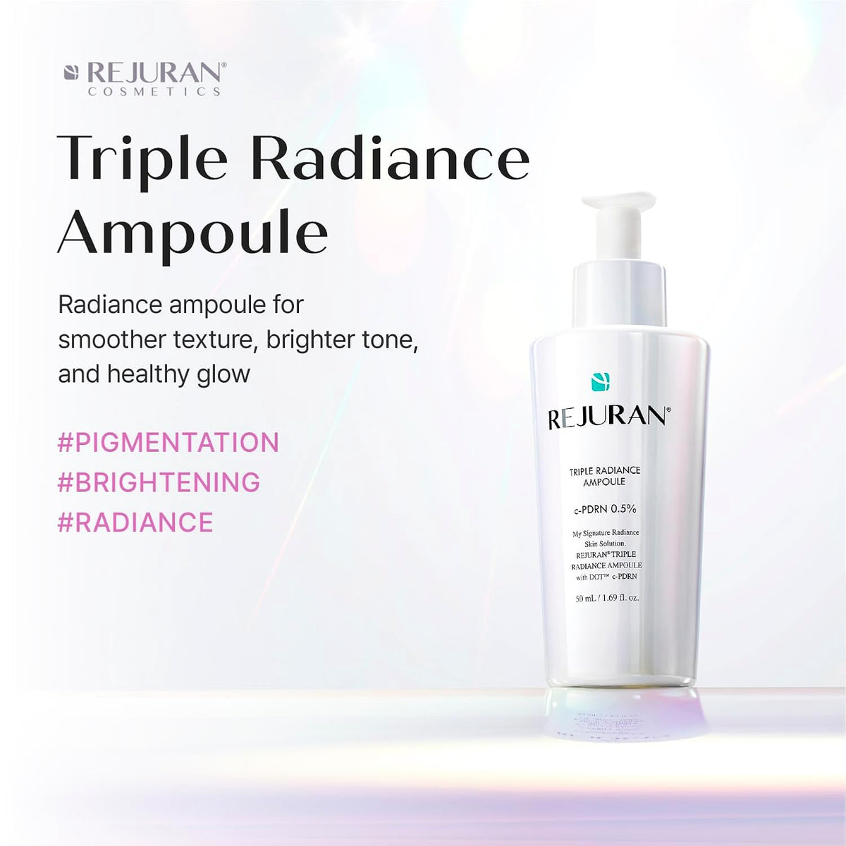 REJURAN Triple Radiance Ampoule c-PDRN® Brightening Face Serum, 1.01 fl oz