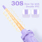 5 in 1 Curling Iron with Interchangeable Ceramic Barrels (0.35"-1.25"), Curling Wand Set with Flat Iron Hair Straightener, Instant Heat Up, Dual Voltage Hair Curler