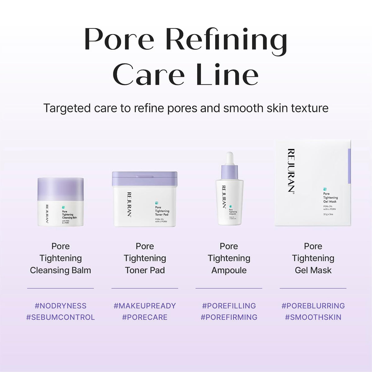 REJURAN Pore Tightening Gel Mask, DOT™ c-PDRN® Hydrogel, 5 Count
