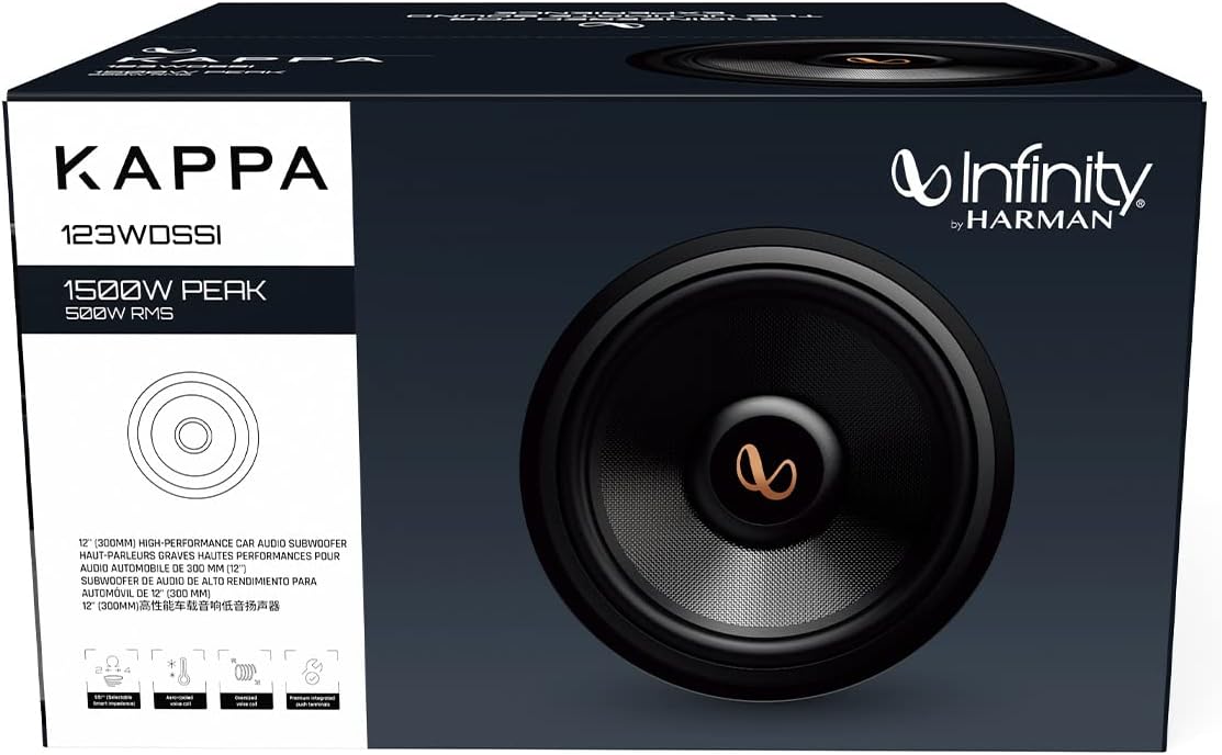 Infinity KAPPA 123WDSSI 12 inches (300mm) high-Performance car Audio subwoofer
