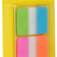 Post-it Tabs, 1 in Solid, Aqua, Yellow, Pink, Red, Green, Orange, 6/Color - Solid Style (36/Dispenser)